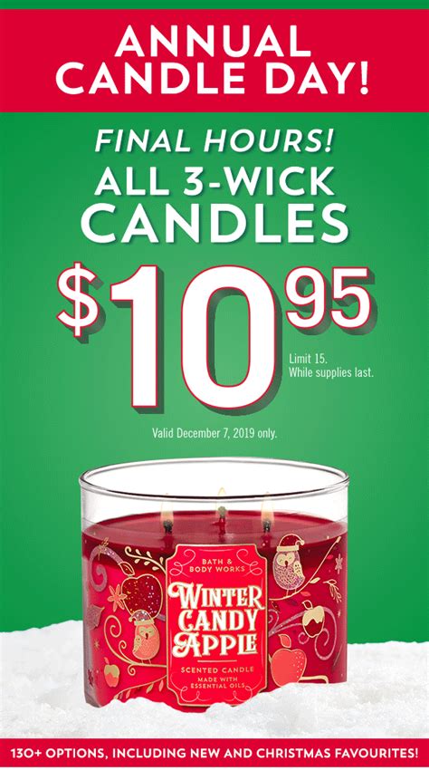 bath and body works $10 candle sale